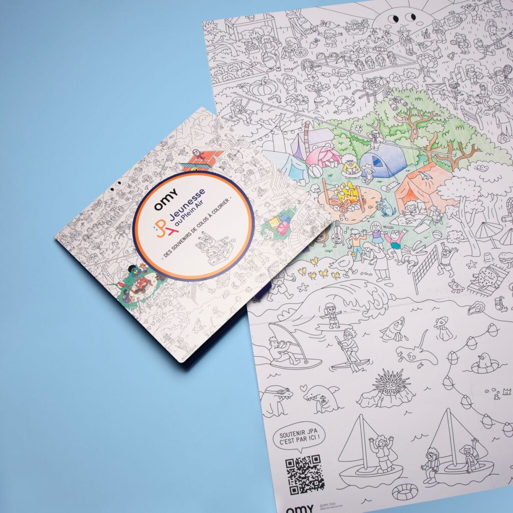 JPA x OMY : des souvenirs de colos à colorier !